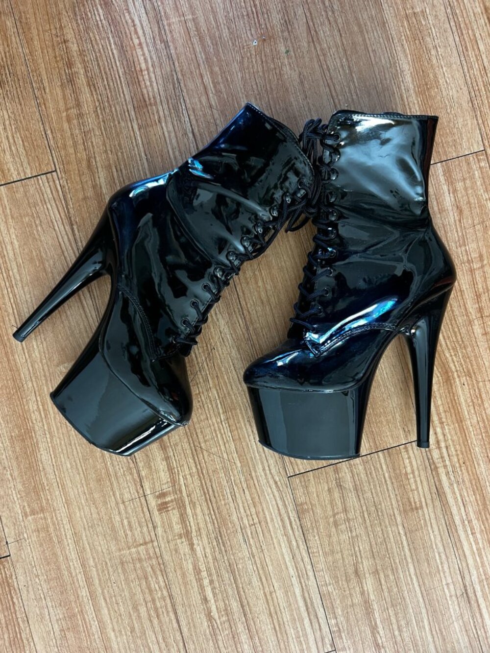 Pleaser Shoes, Adore-1020, Black, Size 9